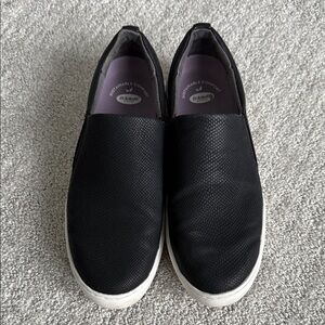 Dr. Scholl's Women’s Black Textured Slip-Ons